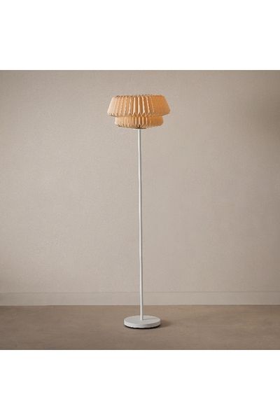 Home Box مصباح أرضي معدني من تاشا مع غطاء ورقي - 40×160 سم