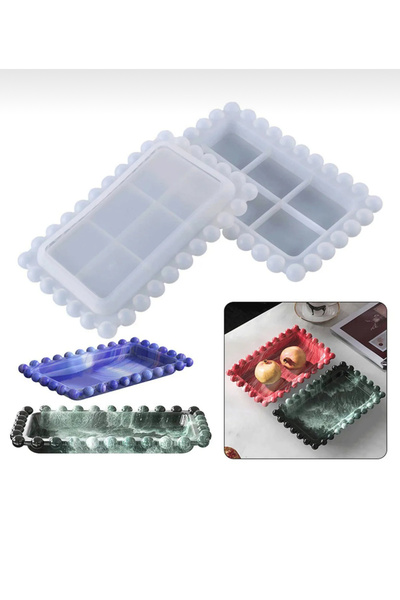 Şenhomee Epoksi silikon tabak kalıbı sunumluk kalıbı çerezlik kalıbı kokulu t...