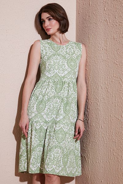 Lela Μίντι φόρεμα με αμάνικο σχέδιο - ΦΟΡΕΜΑ 5869007