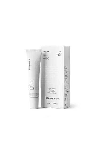 TRANSPARENT LAB Transparent Lab Lip Gloss Glossy SPF50 15 ml, Ενυδατικό βάλσαμο για τα χείλη