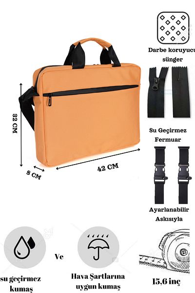 Nts "13-15.6" Computer Notebook Laptop Case - Waterproof Zipper