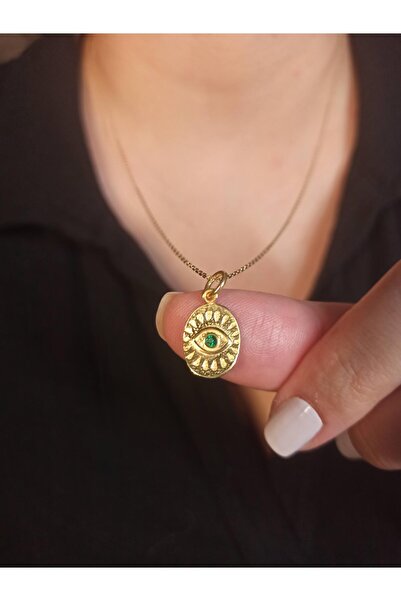 TREND 925 ayar gümüş göz kolye, gözlü gümüş kolye, yılbaşı hediyesi