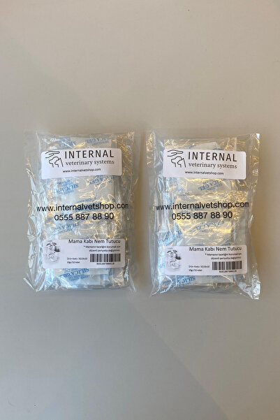 Internal Pet Mama Kabı Nem Tutucu, 2x10'lu Paket (10 GR X 20 ADET), Kedi Köpe...
