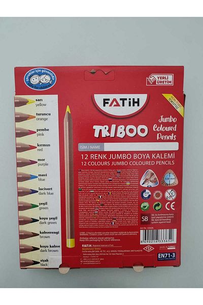 Fatih Set of 12 Tribo Dry Crayons