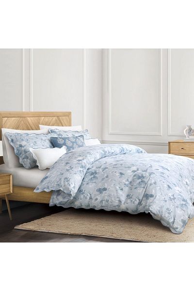Orange Bed & Bath Rainy 100% Cotton Double Bed set 8 pieces  274 × 243 cm