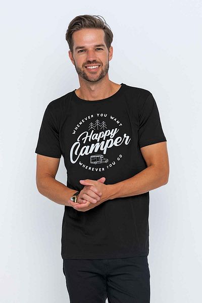 XCLSV SPORT Μπλουζάκι με θέμα το Camping Happy Camper