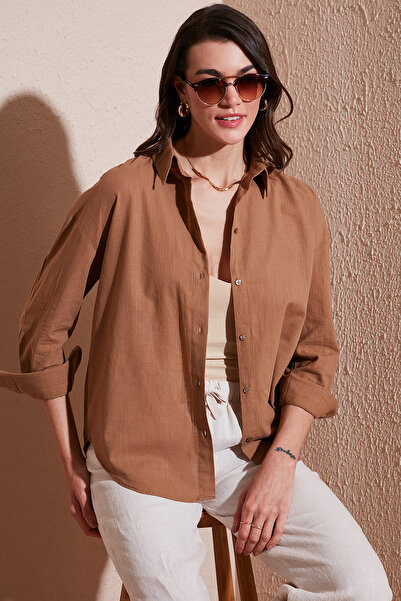 Lela Pamuklu Regular Fit Uzun Kollu Düz Gömlek GÖMLEK CF25S168305