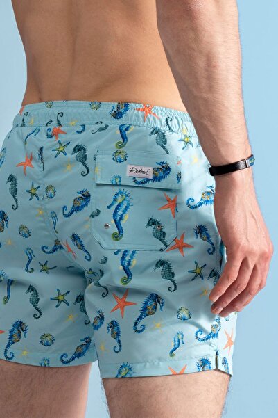 redowl Σετ πετσετών παραλίας και σορτς με ψηφιακή εκτύπωση