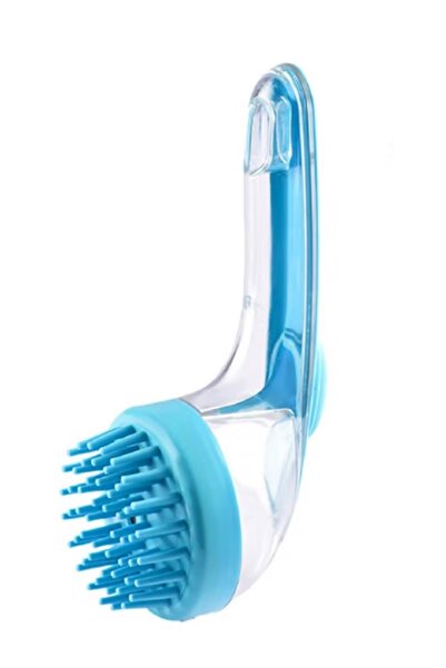 newnet Μαλακή χτένα μασάζ δέρματος με βούρτσα σιλικόνης - για σαμπουάν, υγρό ...