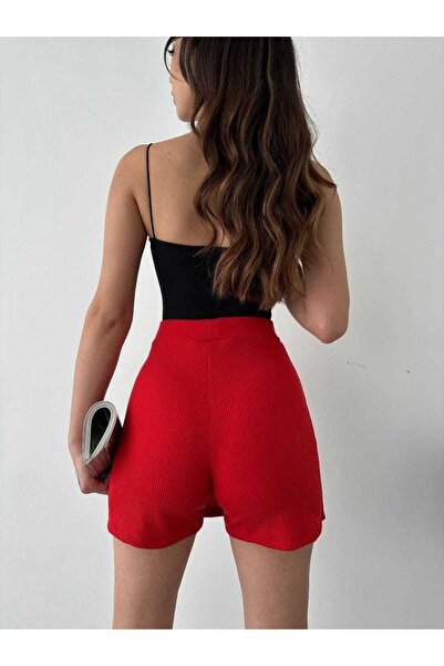 Jeevee Fitilli Yandan Bağlama Detaylı Şort Etek