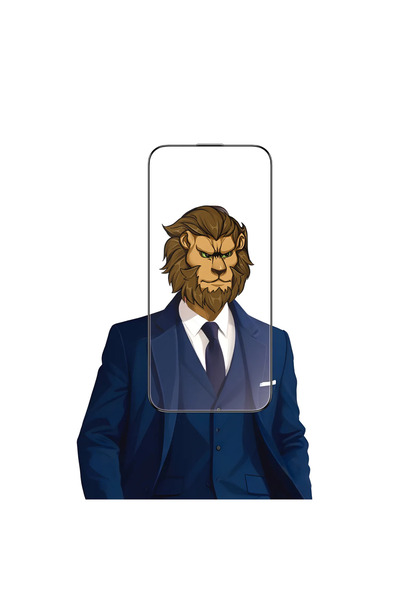 Green Lion واقي شاشة Sir Louis 3D المنحني المتطور ذو الحافة المستديرة لهاتف i...