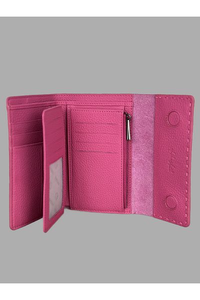 Ahıska Deri Ahıska Saraç Stitched Women's Leather Wallet 9708