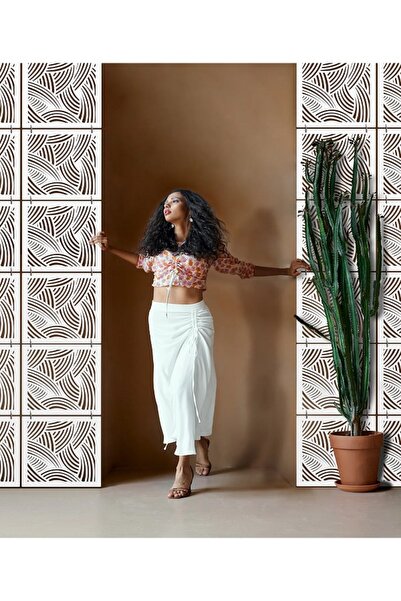 2holgun Lazer Kesim Sarkıt Paravan, Ahşap Seperatör, Panel Levha Seti Dekoras...