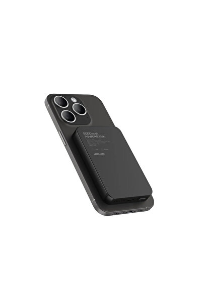 Green Lion باور بانك Gl-Mag 5 5000 مللي أمبير في الساعة Pd20W - أسود