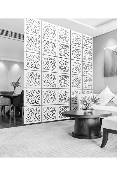 2holgun Lazer Kesim Sarkıt Paravan, Ahşap Seperatör, Panel Levha Seti Dekorasyon Ahşap Oda Bölücü seritli