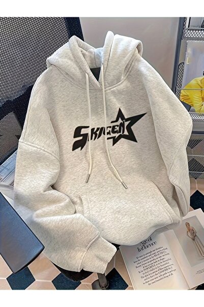 Jakinta Outdoors  Baskılı Kapşonlu Sweatshirt – Konfor ve Şıklığın Birleşimi"