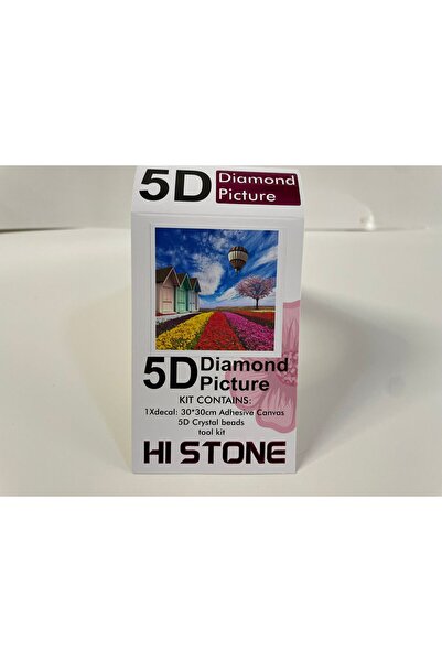 Yapboz Boncuklu Goblen 5d Taşlı Mozaik Elmas Goblen 30 x 30 Tamamı Yuvarlak Boncuklu