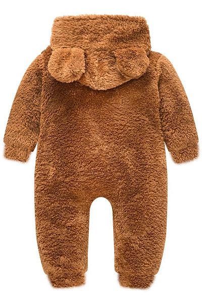 bshood X Silk Atlas Girls Boys Baby and Kids Plush Bear Jumpsuit