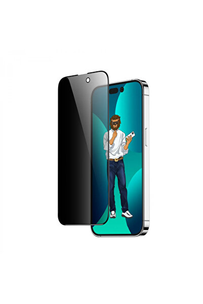 Green Lion واقي شاشة زجاجي كامل 9H من ستيف للخصوصية لهاتف آيفون 13/13 برو/14 ...