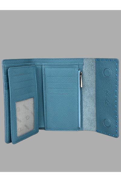 Ahıska Deri Portofel din piele pentru femei Ahıska Saraç Stitched 9708