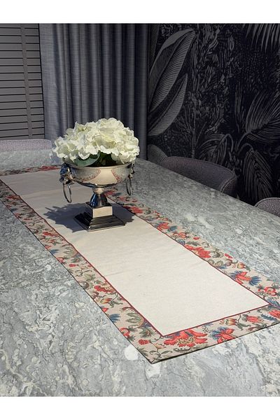 Heriya Λευκό Hürrem Pattern Runner 40X140 cm