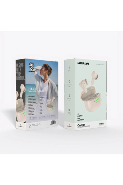 Green Lion Cairo Wireless Earbuds - Desert Titanium