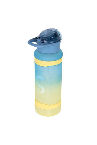 NovaKids Nova Kids Water Bottle 1000ml with Straw- Blue