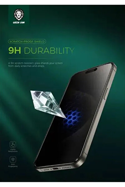 Green Lion زجاج بيكاسو ثلاثي الأبعاد - Ip15Pro - شفاف