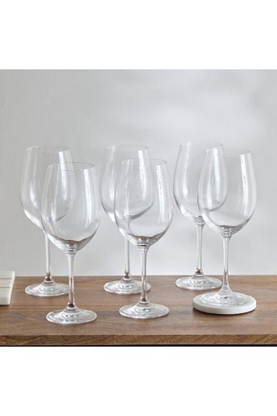 Home Box Aqua 6-Piece Crystal Stemware Glass Set 650 ml