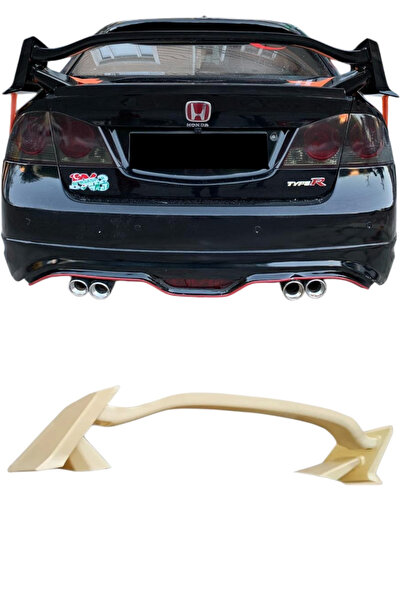 GÜNEŞLİ GARAJ Honda Civic Fd6 - Fb7 Typer Spoiler Abs Plastik Boyasız