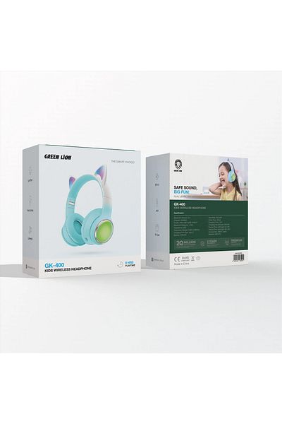 Green Lion Gl-400 Kids Wireless Head Phone - Blue
