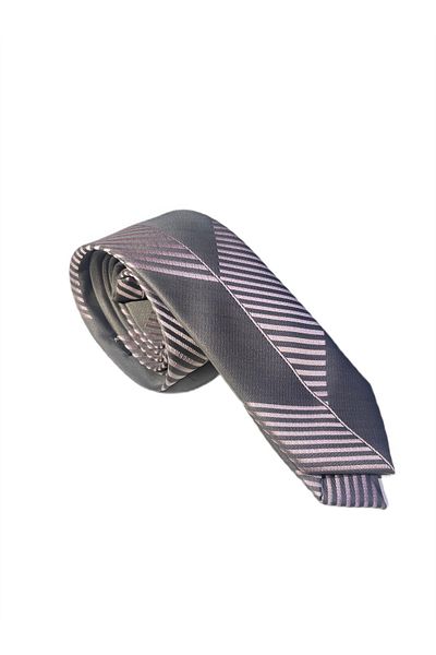 SÜVARİ Cotton Stripes Patterned Sports Thin Tie