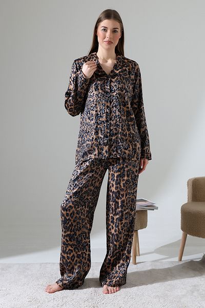 LİKAPA ΣΕΤ ΠΙΤΖΑΜΑ LIKAPASHOP VISCOSE JACQUARD ΜΑΚΡΥΜΑΝΙΚΟ