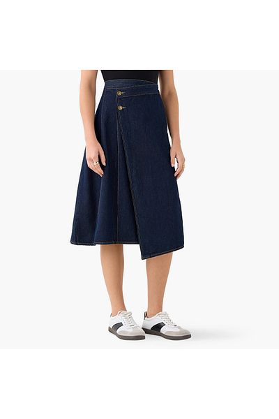 Lee Cooper DENIM PLEATED SKIRT