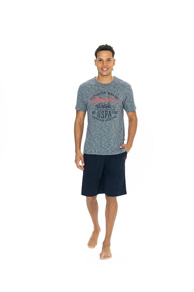 U.S. Polo Assn. Ανδρικό, Αδειοδοτημένο, USPA, (Navy Blue Melange), Σορτς