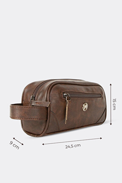 MORCA Personal Shaving & Makeup Care Bag Crazy Brown