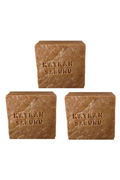 ASTERA Natural Tar Soap - 3 Pieces Handmade