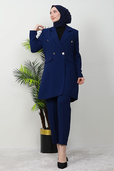 Giza Giyim Σετ μπουφάν Navy Blue Blazer