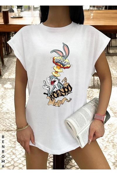 BENROMA 1 tricou este un cadou pentru achiziții de 6 și mai sus în coș - tricou fără mâneci imprimat