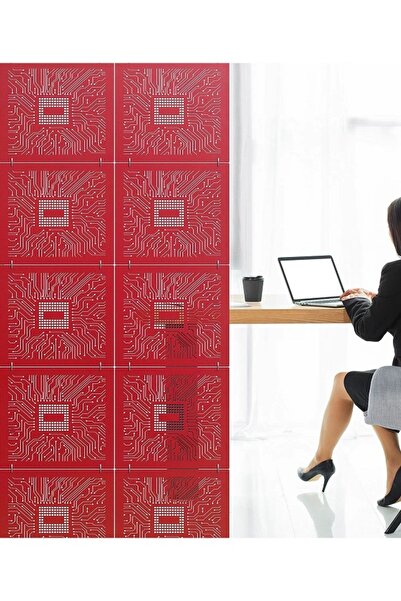 2holgun Lazer Kesim Sarkıt Paravan,Ahşap Seperatör, Panel Levha Seti Dekorasyon Ahşap Oda Bölücü çip işlemci