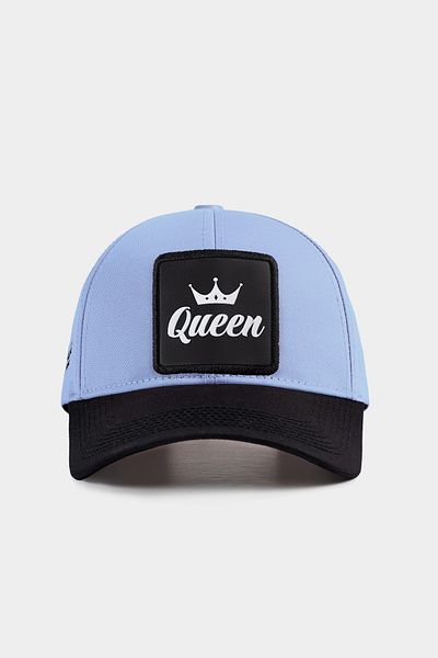 BlackBörk V1 Six Queen Logo Μαύρο-μπλε καπέλο μπέιζμπολ
