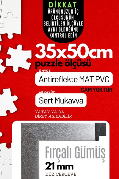 CreaWitch 21Mm-35X50 cm Matte Pvc Li Photo 500 Piece Puzzle - Antireflective Horizontal Vertical Document Frame