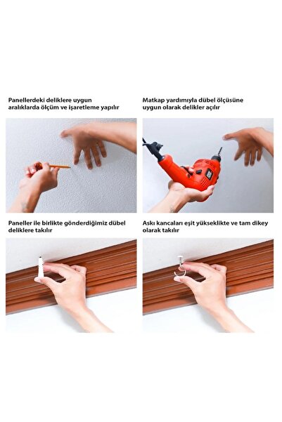 2holgun Lazer Kesim Sarkıt Paravan, Ahşap Seperatör, Panel Levha Seti Dekorasyon Ahşap Oda Bölücü kalp