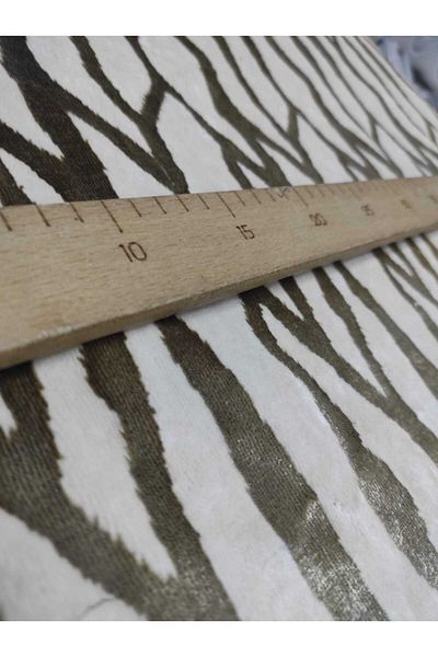 Evcimenhome ΝΕΟ προϊόν Παχύ Βελούδινο Ύφασμα 115cmx115cm χρώμα: χρυσό σχέδιο σε κρέμα