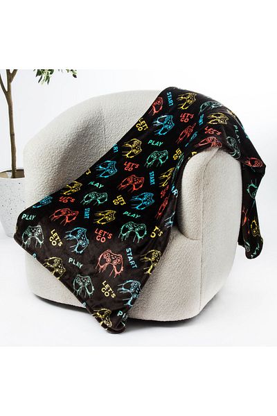 Orange Bed & Bath SUPER SOFT GAMING  Blanket 152 × 178 cm