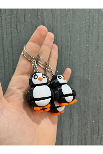 KEMX Breloc colorat cu tematică pinguin - Imprimat