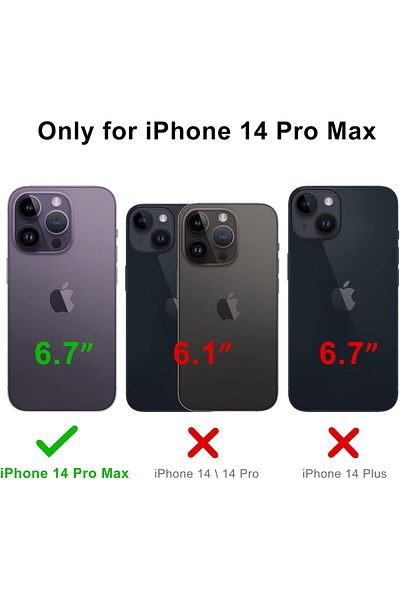 AWH iPhone 14 Pro Max Case: Slim, Shockproof Liquid Silicone with Screen Protector (Ash Grey)