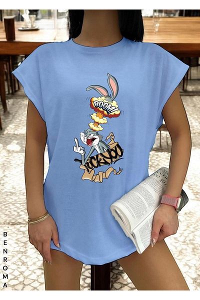 BENROMA 1 tricou este un cadou pentru achiziții de 6 și mai sus în coș - tricou fără mâneci imprimat