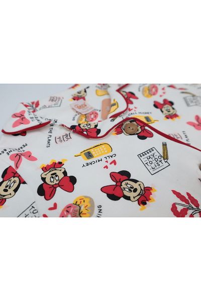 Vita Bella Luxe Mickey Patterned Baby-Child Bottom Top Pajama Set