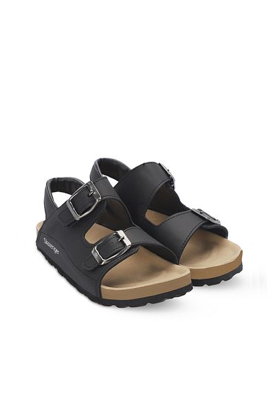 Slazenger Black Kobby Unisex Kids Sandals
